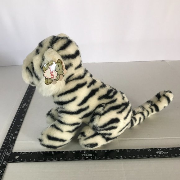 NWT 1991 Vintage Gund Stuffed White Tiger Cub Kipling Plush Toy Classic - Picture 4 of 12